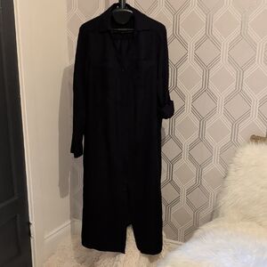 H by Halston Black Long Sleeve Dress